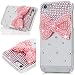 Produktbild SMART LEGEND für iPhone 5 / 5S / SE Hülle Glitter Case Hartschale Transparent Schutzhülle Handyhülle Shiny Glanz Sparkle Bling Diamant Strass Tasche Skin Schale Hart PC Hardcase Clear Kristall Handytasche Etui