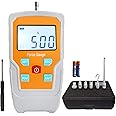 Digital Force Gauge Push and Pull Meter Dynamometer Tension Pressure Tester Thrust Meter Compression Load Plug Force Destructive Tests 500N/50kg/110lbf/1800Oz