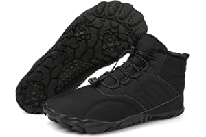 Deedlite Barfußschuhe Damen Winter, Extrem Warme Gefütterte, Winterschuhe Herren Wasserdicht, Outdoor Winterstiefel