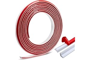 YUANJIASHUN YAO 12mm*9mm 2 Meters PVC Quadrant Trim, Self Adhesive Moulding Trim Wall Corner Strip Home Wall Inside Corner Decoration, Caulk Strip Laminate Floor Beading Edging Strip Wall Corner Strip (12 * 9mm-2m)