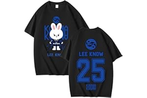 MAISLEY StrayKids T-Shirt Cotton Blouse Unisex SKZ Skzoo Tshirt Karma Bang Chan Chanbin Lee Know Hyunjin Han Felix Seungmin I.N Fans Round Neck Looser Short Sleeve Top