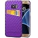 Produktbild Phone Case & Hülle Samsung Galaxy S7 Randabdeckung, doppelter Farben-Fall, harte rückseitige Abdeckung, quadratischer Diamant-Gitter-Gitter-Muster-harter Abdeckungs-Fall für Samsung-Galaxie S7 Rand ( Color : Purple , Size : SAMSUNG S7 Edge )