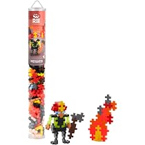 PLUS PLUS Tubo 100 Pezzi Axolotl Fosforescente | Gioco Di Costruzioni Per Bambini 3+ Anni, Forme 2D E 3D, Fatto In Danimarca, Idea Regalo