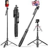 Juo JST40 Al&uuml;minyum Tripod Monopod Selfie &Ccedil;ubuğu Kumandalı Android iPhone GoPro Uyumlu