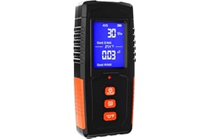 LOQDIVR EMF Messgerät, Wiederaufladbarer digitaler Detektor für elektromagnetische Felder, digitaler LCD EMF Detektor, großartiger für EMF Inspektionen zu Hause, im Büro, im Freien und für die Geisterjagd