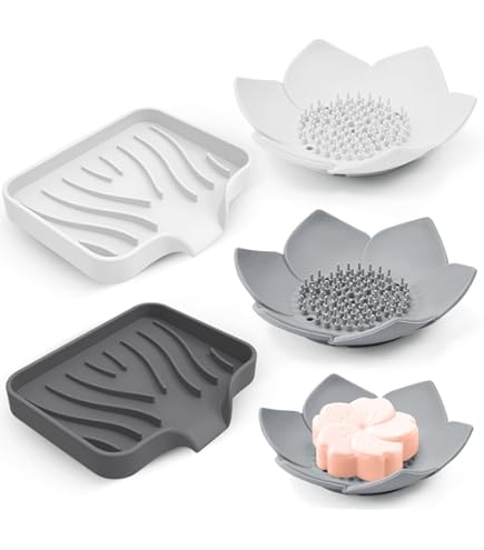 Portasapone Autodrenante - 6 Pezzi Antiscivolo Per Doccia E Bagno - Foto 11