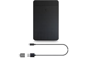 ezekers 500GB USB 3.0 USB C Ultra Slim Portable External Hard Drive HDD Compatible with PC, Mac, Laptop, Xbox, Xbox One, PS4 & PS5, iPhone 15 & 16, Android (Samsung, Sony)