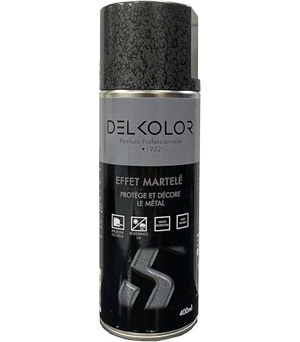 Deux Bombes De Peinture HQS Pro Couleur Anthracite Martelé – Finition Métal Garantie !