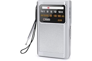 LIBERSHINE Portable Radio AM/FM Battery Operated Portable Pocket Radio, Mini Radio - Best Reception and Longest Lasting. Compact Transistor Radios Player, Mono Headphone Socket