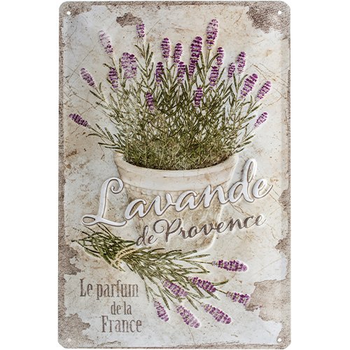 Nostalgic-Art 22200 Home und Country Lavende de Provence Blechschild, 20 x 30 cm