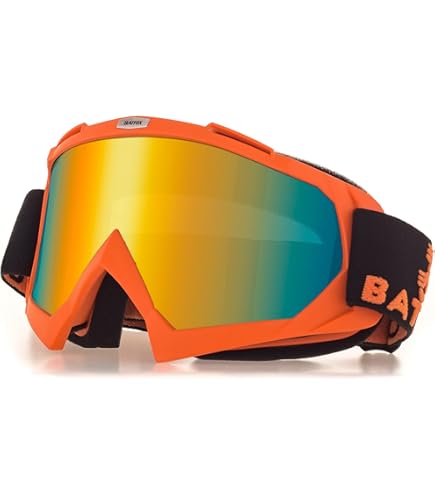 Maschera Da Cross 100% Strata 2 Unisex – Lente Antiappannamento, Doppio Strato Traspirante, Elastico In Silicone Per Una Presa Sicura
