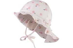 Sterntaler Unisex-Flapper Mit Bindebändern & Nackenschutz – Aus UV-Popeline (Bio)