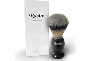 TYSR Shaving Brush - Luxury Exfoliating Synthetic Barbers Shave Brush, Vegan & Suitable for Sensitive Skin