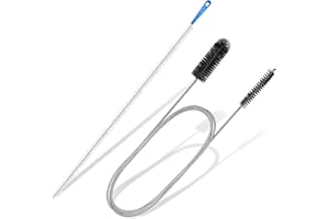 MOXYOY 2PCS Drain Unblocker Tools, Flexible Sink Cleaning Brush 61 inch Sink Unblocker Tool & 17.7 inch Pipe Cleaner Brush for Bathroom Kitchen Sewer Plug Hole