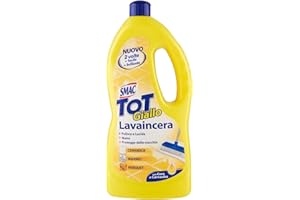 Smac - Tot Giallo Lavaincera, Detergente Pavimenti Pregiati in Ceramica, Marmo e Parquet, con Cera di Carnauba, 1000ml