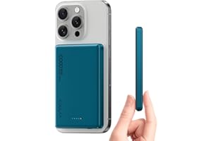 Kuulaa Power Bank z Mag-Safe 10000 mAh, przenośna ładowarka PD 20 W z USB C, bezprzewodowy power bank, kompatybilny z iPhone 15/14/13/12/Mini/Pro/Pro Max (Zielony)