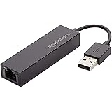 Amazon Basics Adattatore di rete da USB 2.0 a Ethernet LAN 10/100, Nero