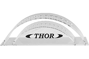 THOR-DARTS Soporte para dardos (acrílico, 12 unidades), Negro , transparente