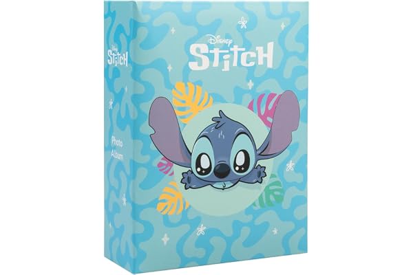 Grupo Erik - Album Photo 10 x 15 cm Disney Stitch - Avec 100 Pochettes et Couverture Rigide | Album Photo Enfant, Pochette