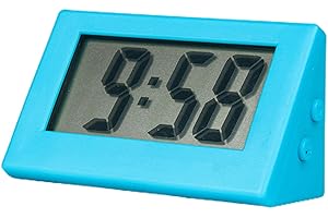 Giwnuq Petite Horloge Numérique, Réveil Numérique Chevet, Petite Horloge Numérique De Voyage, Mini Horloge Numérique À Piles, Horloge Numérique avec Pile Bouton pour Chambre À Coucher Table