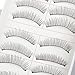 10 Pairs Soft Natural Cross Handmade Eye Lashes Makeup Extension False Eyelashes