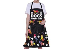 BNQL Grembiule da toelettatura per cani carino grembiule per cuccioli di cane grembiule impermeabile grembiule da cucina per cani addestratore per cani toelettatore regali cani Make Me Happy