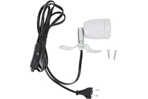 JOYZAN Wärmelampe Lampenfassung, E27 300W Drehbare Heizlampensockel Keramikfassung Reptilien Heizlampe Wärmespotlampe UV-Glühlampe Strahler Keramik-Heizlampe für Aquarium Eidechsen Schildkrötenschlangen