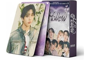 UENXRXE Stray Kids Photocards,Photocard Stray Kids,55Pcs Album Photo Cards Kpop Gift Card Merch Kpop Lomo Card (Hollow)