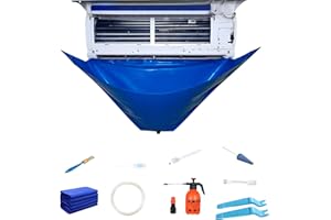 GWTDTOAD Kit Di Pulizia Per Condizionatori D'aria, 12 Pezzi Kit Di Copertura Per Pulizia Condizionatore Split, Copertura Pulita Per Lavaggio Polvere Unità AC Aria Condizionata Pulizia Copertura Impermeabile