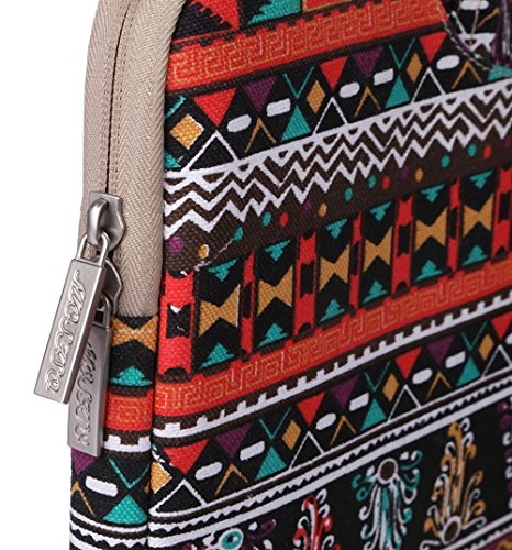 MOSISO Bohemien Segeltuchstoff Hülle Sleeve Laptop Aktentasche für 15-15,6 Zoll MacBooks, Laptops Form: Phönix - 4