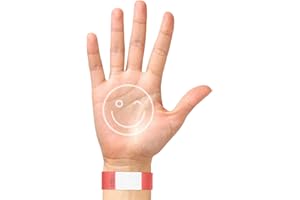 BKSAI 200 Pulseras de Entrada Pulseras de Seguridad Pulseras Identificativas para Eventos Banda de Control Imprimir en DIN A4, imprimible, plantilla de impresión, disponible para escribir