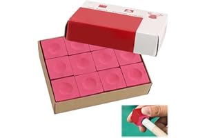 teasteam Gesso per stecca da biliardo, 12 pezzi, antiscivolo, in polvere secca, migliora la presa, per stecca da biliardo, accessori per tornei professionisti del biliardo