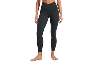 CRZ YOGA Damskie Butterluxe Cross Waist Workout Legginsy 25 Inches.V Cross High Waisted Gym Sportowe Legginsy jogi