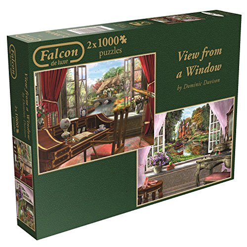 Jumbo Falcon de luxe View from a Window Jigsaw Puzzles (2 x 1000-Piece)
