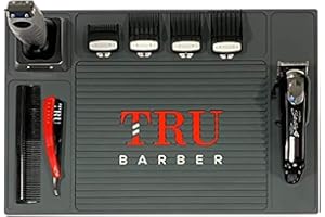 ‎TRU BARBER TRU BARBER Organizer-Matte, 45,7 x 33 cm, flexible PVC-Stationsmatte, rutschfest, 45,7 x 33 cm