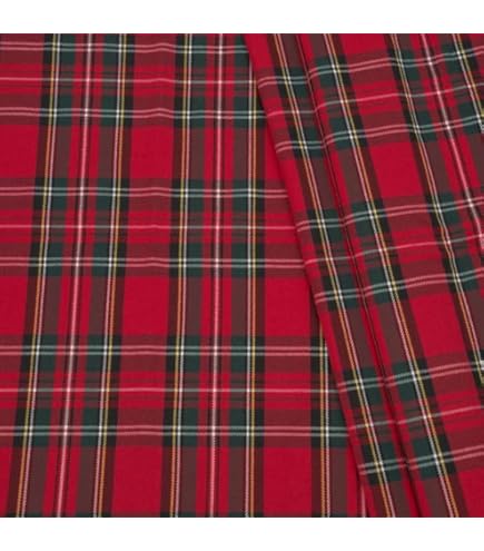 Tartan schotse Ruitstof Groen - Makoma stoffen