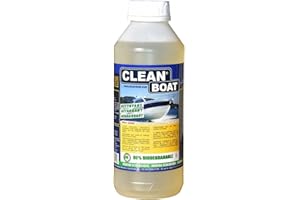 Clean Boat multiuso concentrato Boat Cleaner, sgrassatore smacchiatore/98% biodegradabile, ecologico. Perfetto per la pulizia dello scafo e ponte, teak, cuscino, tappezzeria, in acciaio INOX.