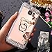 Produktbild Galaxy A5 2016 Hülle, Spiegel Hülle für Samsung Galaxy A5 2016, Surakey Luxus Glitzer Strass Ring Stand Holder Bär Muster Schutzhülle für Samsung Galaxy A5 2016 Weich Silikon Handyhülle Spiegel Hülle Mirror Effect, Neu Mode Cool Luxus Bling Glitzer Kristall Strass Diamant Gold Schlank Slim TPU Handy Gehäuse Hülle mit 360 grad Grip Ring Halter Ultradünnen Weiche Soft TPU Telefon-Kasten Handyhülle Mirror Spiegelnd Make Up Protective Case Cover Bumper für Samsung Galaxy A5 2016, Rose Gold