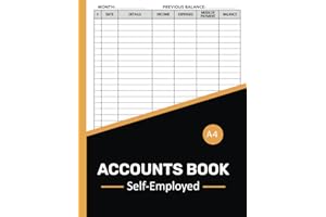 Accounts Book Self Employed: Accounting Ledger Book for Personal Finance Bookkeeping Income and Expense Log Book For Small Business Owners ( 105 Pages 8.5x11 Inches )