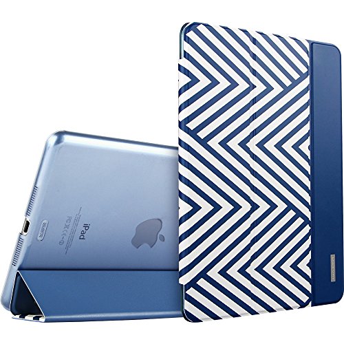 iPad Mini Hülle, ESR® Beat Bildserie Auto aufwachen / Schlaf Funktion PU Ledertasche mit Lichtdurchlässig Rückseite Abdeckung Schutzhülle für iPad mini 3/2/1 (Elektrisch Blau)