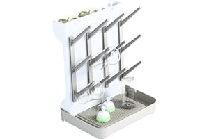VGVGAJ Égouttoir Vertical Grande Capacité Pour Biberons Sèche-biberons Pour Tétines 27x22x36cm Support Séchage Vertical Peu Encombrant Support Séchage Egoutte-biberons Séchoir Pour Tire-Lait Et Accessoires