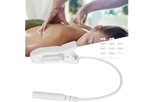 GAESHOW 10 Uds 2,0mm Tens Machine Ear Clip, Cable Adaptador Tens, Cables TENS para Máquina de Fisioterapia de Unidad TENS, para Máquina de Masaje Digital TENS