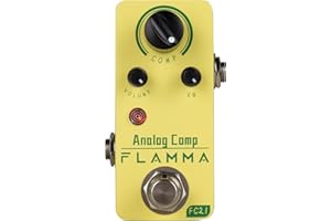 FLAMMA FC21 Compresseur Pédale d'effets pour guitare électrique Effet de compression optique classique True Bypass