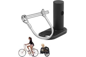 YEAPEAK Enganche Remolque Bicicleta, Ciclismo Remolques Accesorios, Enganche para Remolque Infantil para Bicicleta Incluye Acopladores De Remolque De Bicicleta - Accesorios De Bicicletas, Inclinación