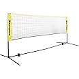 SONGMICS 3 m Badminton Net, Volleyball Net, Adjustable Poles Height, Portable Set for Tennis