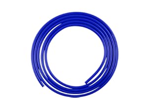 LUXERAD,High Performance Silicone Vacuum Hose,ID= 0.12" (3mm), OD= 0.28" (7mm) Length=10 Feet（3 Meters）,Silicone Vacuum Hose Line Tube Pipe Universal 3mm x 7mm Blue