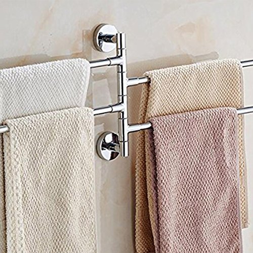 Edelstahl Handtuchhaken Handtuchstange 1 Haken Handtuchhalter Mit 4 Bewegliche Armen F¨¹r K¨¹che Und Bad, Zur Wandmontage, Schwenkbereich 180 - 2
