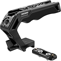 NEEWER Top handvat en NATO Rail Kit, Comfort Siliconen Grip met Quick Release NATO Klem, 3 Koude Schoenen en 1/4 3/8 ARRI Threads, Compatibel met SmallRig Camera Cage Video Rig, CA008