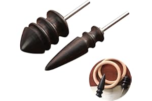 FINE JADE2 Polissoirs en Cuir Outil de Cuir Grattoir Maroquinerie Outil de Sculpture Cuir DIY Fait à la Main Brunissoir pour Cuir Pointe En Cuir Slicker Outil pour Perceuse Polie Outil de Sculpture en Cuir 2pcs