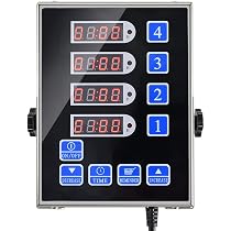 Minuteur De Cuisine Professionnel 6 Canaux En Acier Inoxydable - Écran LED, Programmable, Pour Restaurant, Food Truck, Boulangerie - 5